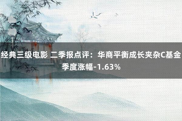 经典三级电影 二季报点评：华商平衡成长夹杂C基金季度涨幅-1.63%