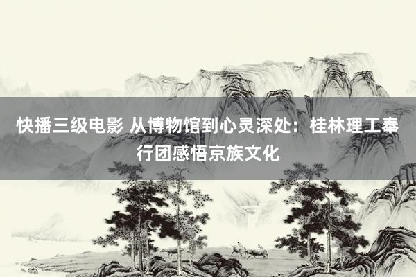 快播三级电影 从博物馆到心灵深处：桂林理工奉行团感悟京族文化