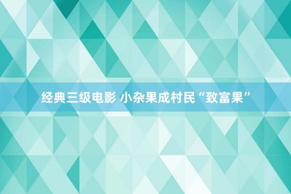 经典三级电影 小杂果成村民“致富果”