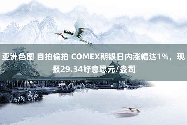 亚洲色图 自拍偷拍 COMEX期银日内涨幅达1%，现报29.34好意思元/盎司