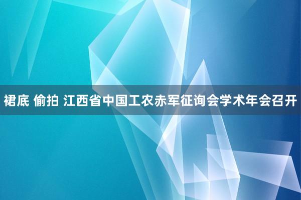 裙底 偷拍 江西省中国工农赤军征询会学术年会召开