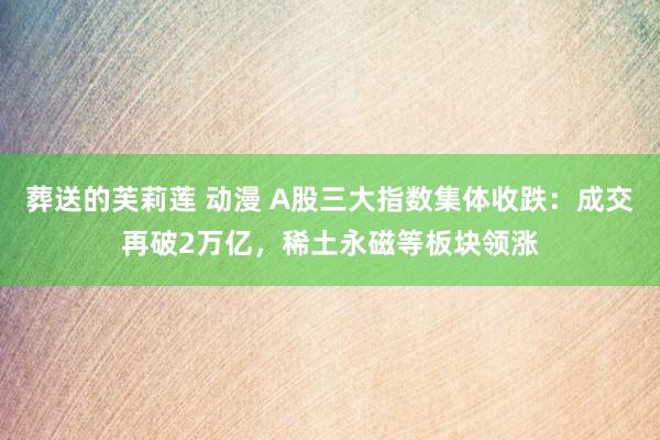 葬送的芙莉莲 动漫 A股三大指数集体收跌：成交再破2万亿，稀土永磁等板块领涨